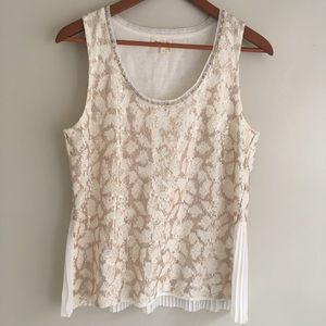 Anthropologie Meadow Rue Sequin Blouse